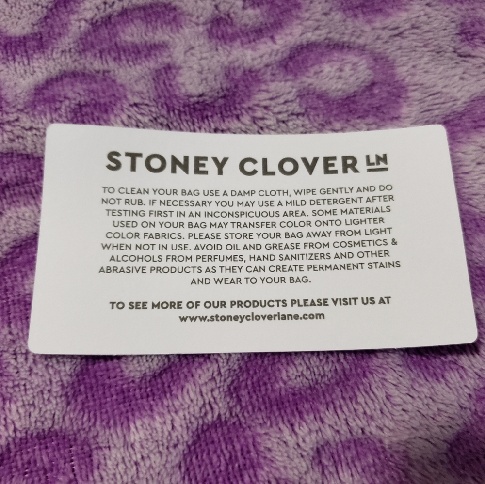 NWT Stoney Clover White and Clear Makeup Bag Lg - Picture 8 of 9